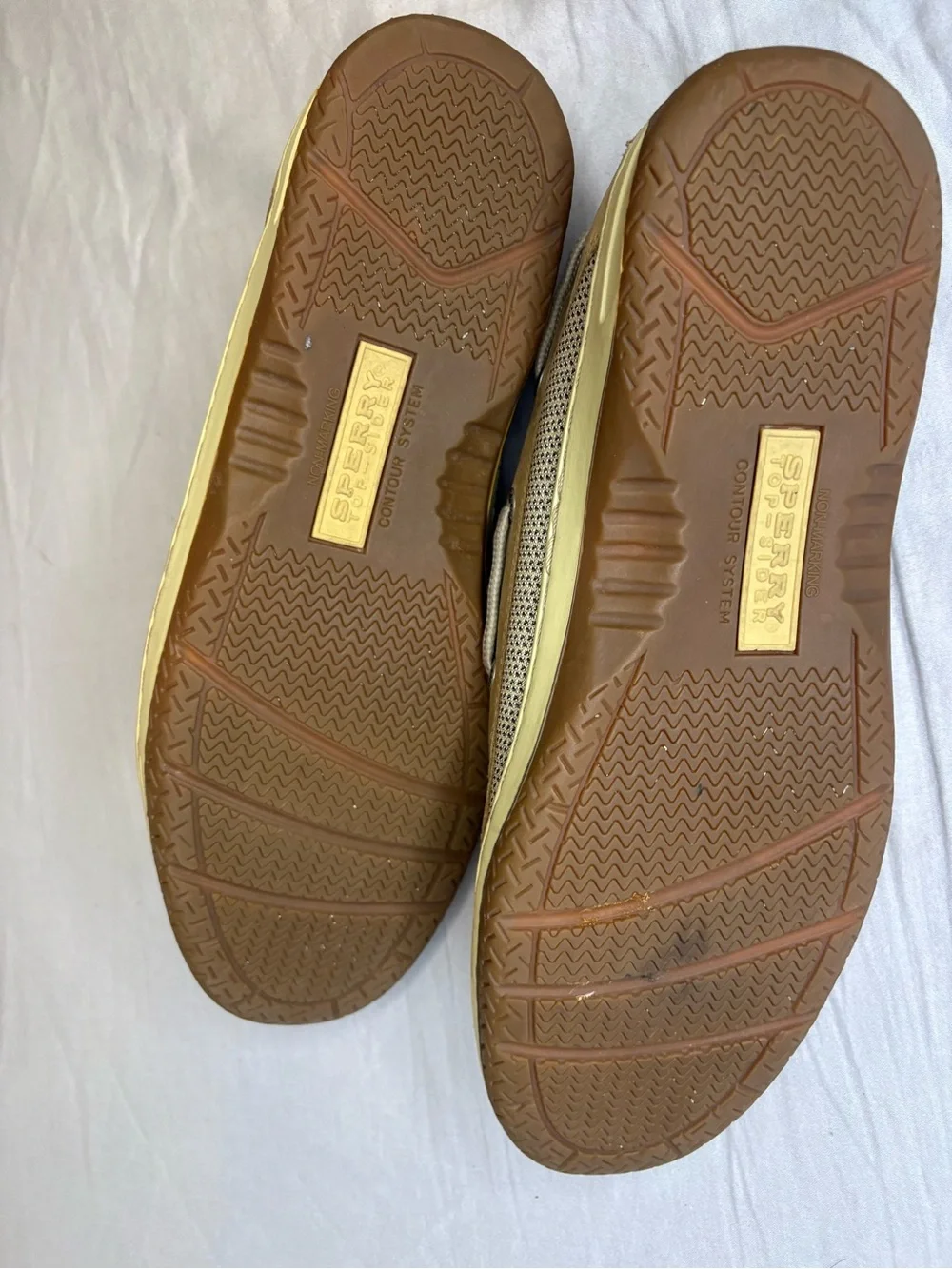 Sperry Top-Sider Leather Boat Shoes Tan Beige Men’s 10.5 M